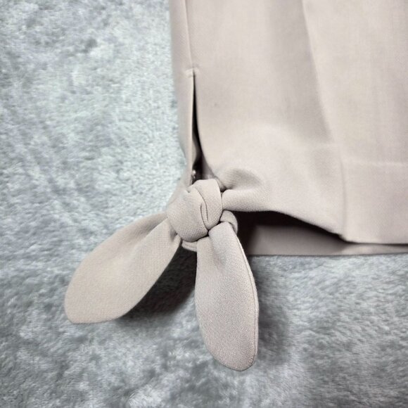 Banana Republic Pants Womens 6 Beige Avery Ankle Trousers Bows Preppy Office NEW - Picture 7 of 10